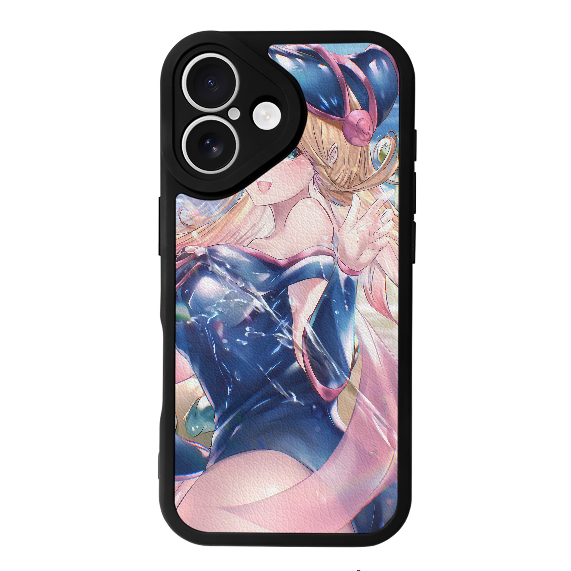 （画像用） 遊☆戯☆王 Yu-Gi-Oh! 【iPhone 16シリーズ対応】シリコンスマホケース（レザー調） 材質：シリコン